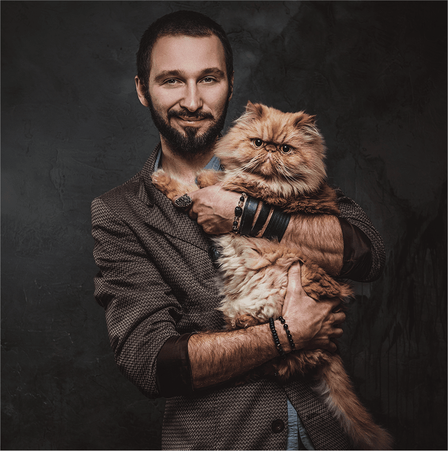Man with a dog