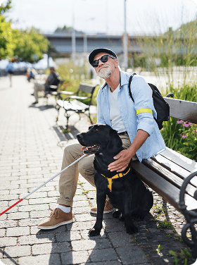 Supporter meeting with a Guardian Pet Trust advisor
