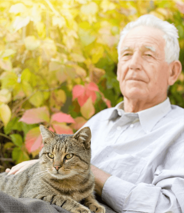 Man with Cat