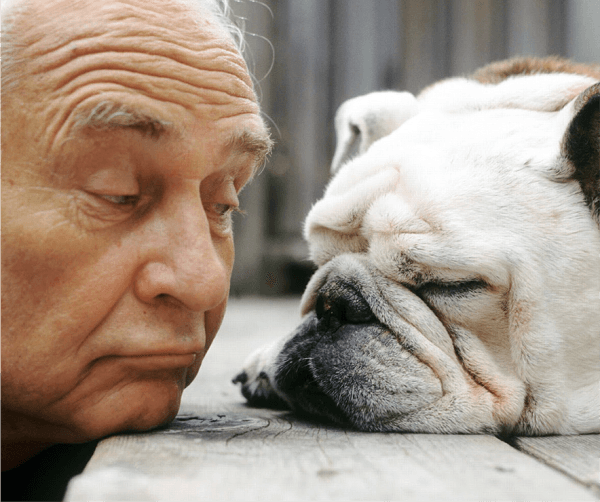 Man with dog