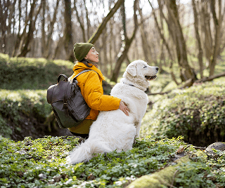 Man with a dog